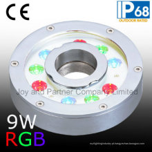 9W RGB cor mudança luz LED fonte anel (JP94193)